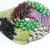 Natural Shaded Multi Precious Gemstone Faceted Roundel Beads Strand Length is 13 Inches & Sizes from 3mm approx.Each and every bead is hand cut.